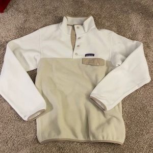Patagonia Synchilla cream quarter zip fleece